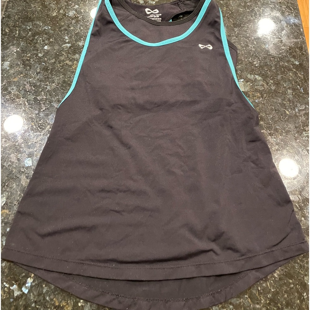 Nfinity, tank top, girls, youth medium, black, cheer